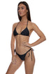 Luli Fama Vibras Seamless Wavy Ruched Back Brazilian Tie Side Bottom